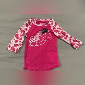 Pink and White Kids Shirt